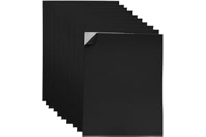 ADER PRODUCTS Adhesive Black EVA Foam Sheets for Crafts, 9" x 12", 2mm Thickness – Sticky Back Foam Paper for DIY Arts and Crafts, School Projects, and More - 10 Pack