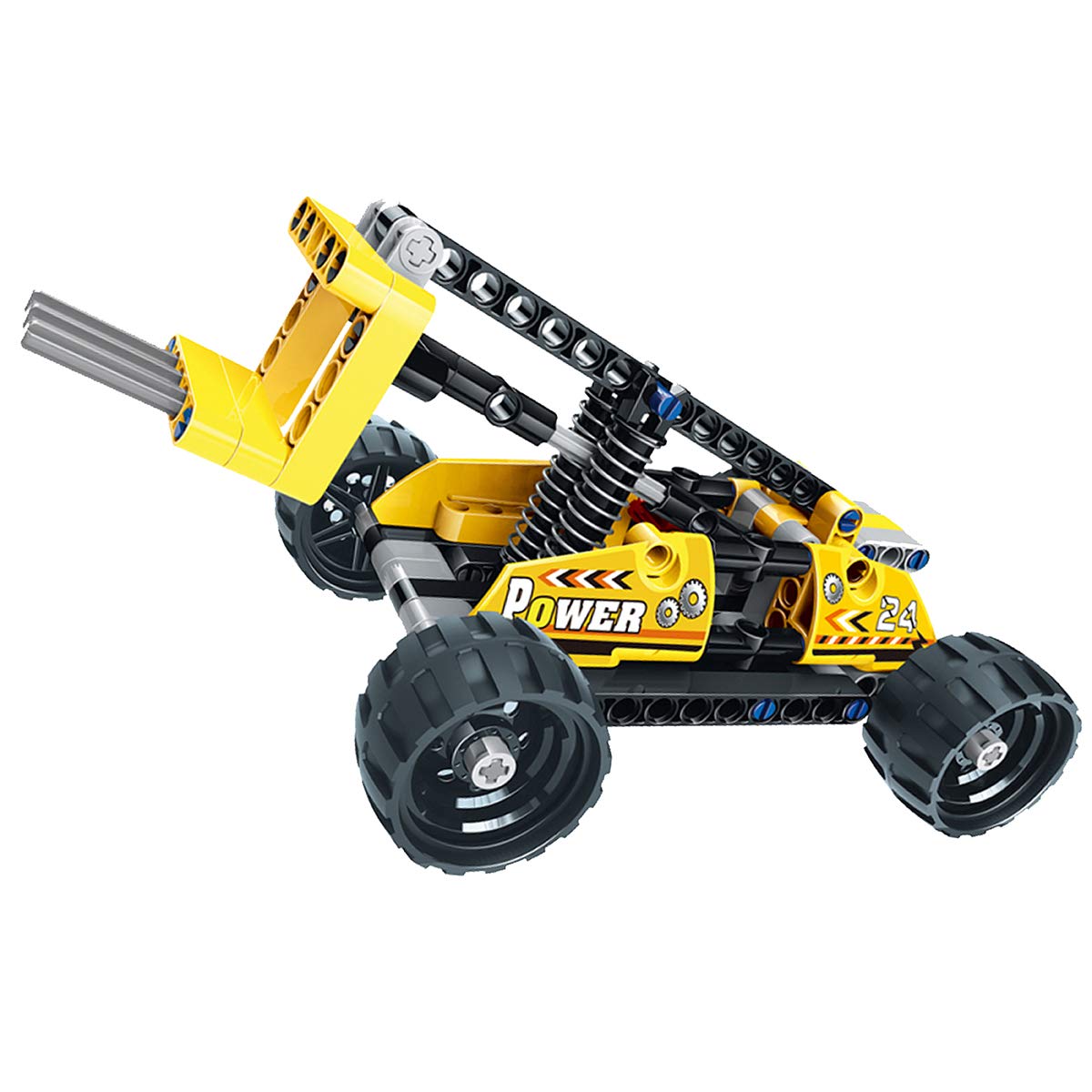 Kids Stem Building Set, Pull-Back Racing Car Toy, DIY Brain Puzzles Bricks, Construction Education Learning Particles, Model Building Kit Brain Development Toys, Best Gift for Boys, Girls and Kids