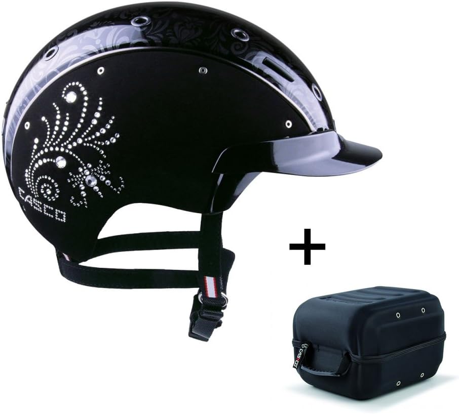 casco spirit crystal riding helmet, 6 nubuck, Unisex, Reithelm Spirit Crystal - 6 Nubuk