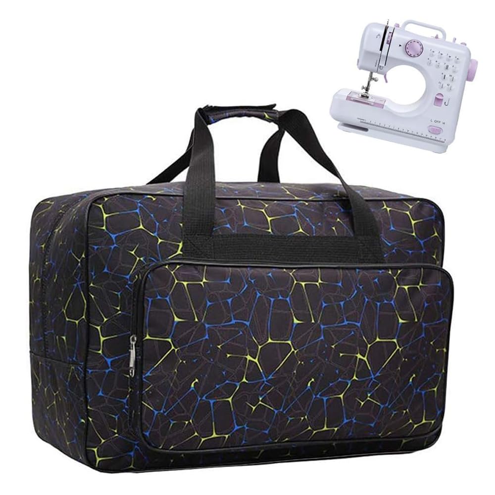 JanTeelGO Sewing Machine Carrying Case Tote Bag, Nylon Carry Bag, Padded Storage Cover Carrying Case with Pockets and Handles, Suitable for Most Standard Singer, Brother, Janome