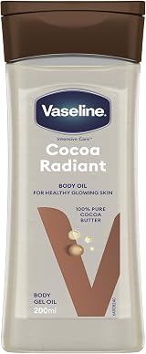 Vaseline Intensive Care Cocoa Radiant Body Oil 200ml Dry Skin Moisture Cocoa view 2