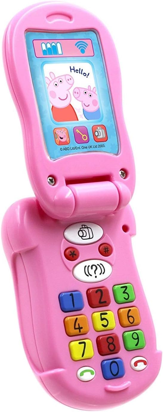 Peppa Pig Flip & Learn Phone for Kids – Colour & Number Recognition 3+