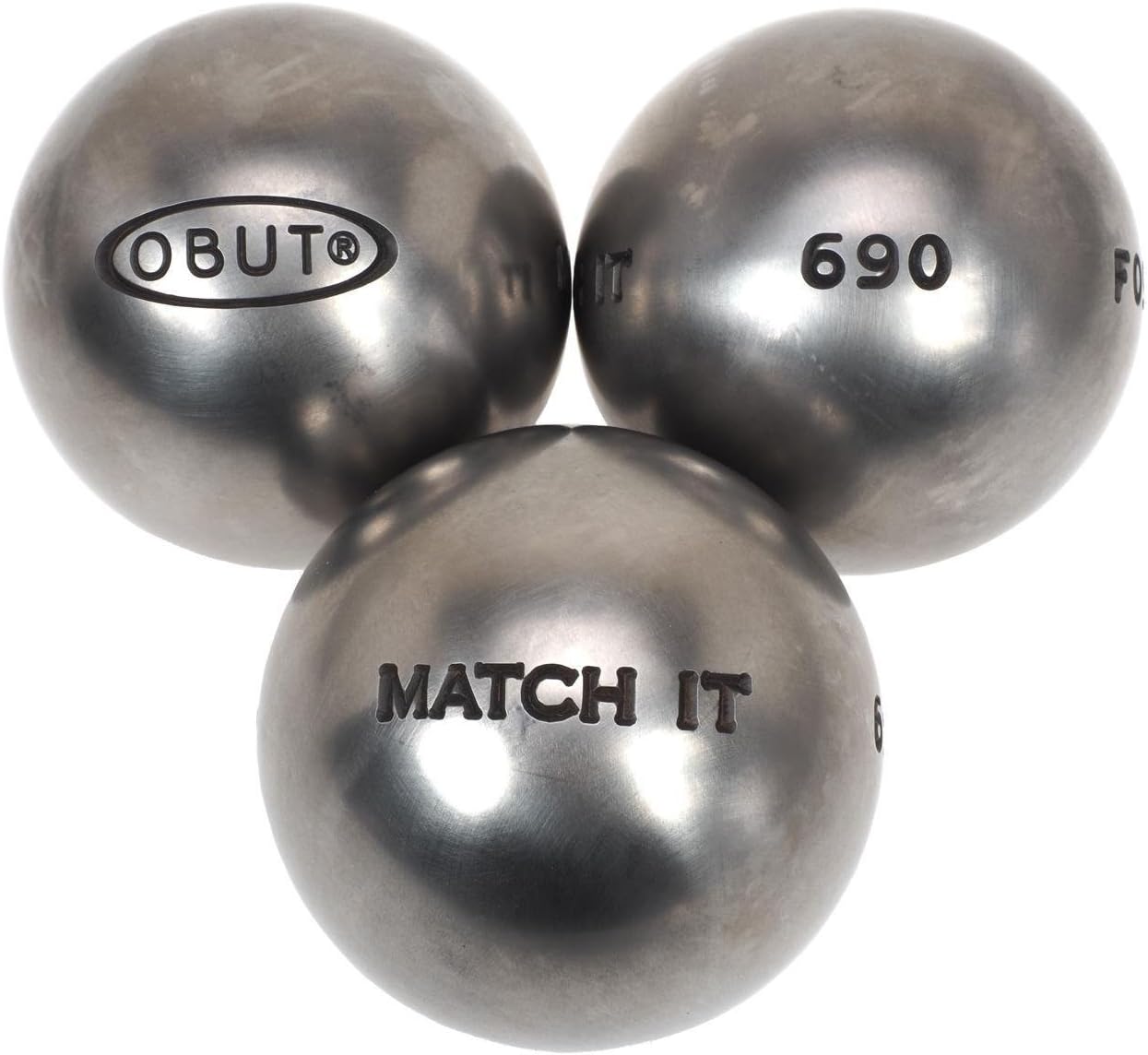 Obut – Match it Stainless Steel 72mm Petanque Balls