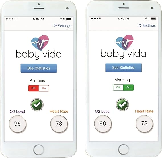 baby vida oxygen monitor app