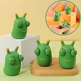 POPOYU Grass Worm Squishy Toy Popping Eyes Stress Relief Squeeze Fidget Novelty view 3