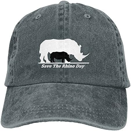 Fr45 Caps Save The Rhino Day Baseball Caps Plain Adjustable Snapback Flat Bill Cowboy Hats