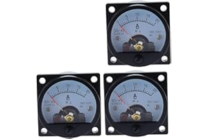 Ammeter SO-45 AC Analog Ammeter 1A 2A 3A 5A 10A 15A 20A 30A 50A etc, Pointer Meter/Current Meter/Panel Meter(300A(5A))