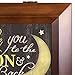 Love You to the Moon and Back Woodgrain Digital Keepsake Music Box Plays My Wish