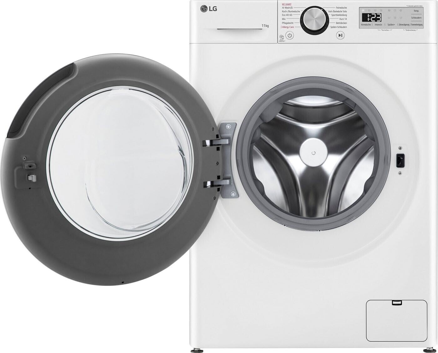LG F4WR4911P Waschmaschine, Frontlader, 11 kg, 1350 U/Min, AI DD, Steam, 6 Motion, Inverter Direct Drive, leise und effizient, Weiß [Energieklasse A] 6