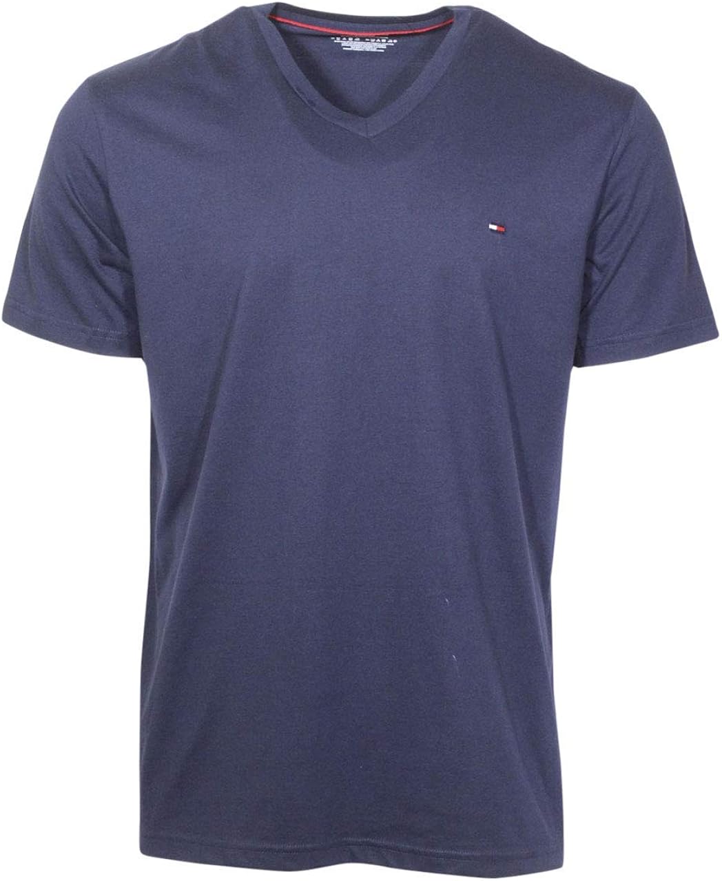 Tommy Hilfiger Men's Flag V Neck Tee at  Men’s Clothing store