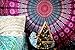 Popular Handicrafts Tapestry Wall Hanging Hippie Mandala Bohemian Hippy Psychedelic Design Indian Indian Magical Tapestry 54 x 82 Inches (140cm x 210 cm) Purple