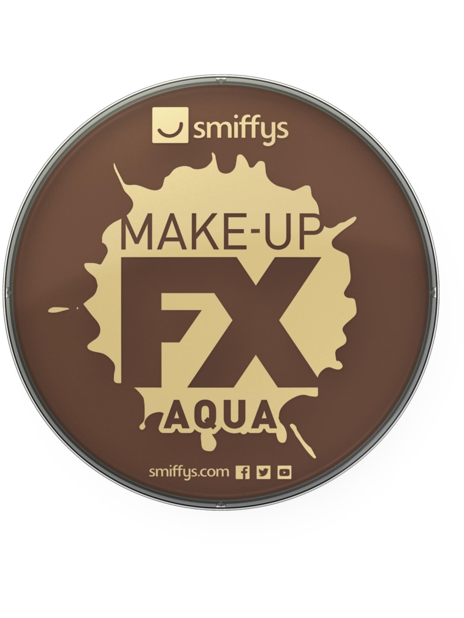 Smiffys Make-Up FX, Orange Aqua Face and Body Paint, 16ml, Water Based, Cosmetics and Disguises Fancy Dress, Cosmetic Dress Up Cosmetics & Disguises.