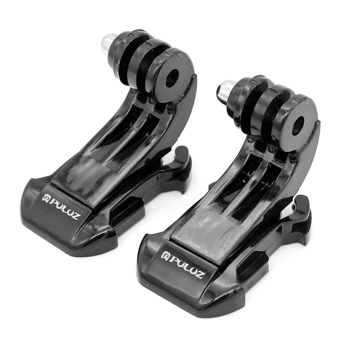 Hensych 2 Pcs Black Vertical Surface J-Hook Buckle Mount Set for Go-Pro 7/6/5/4/3/2/1 Series,Chest Strap Helmet Front Mount for OSMO Action for Xiaoyi etc.