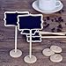eBoot Mini Rectangle Chalkboard with Stand for Message Board Signs, Black, 10 Piece