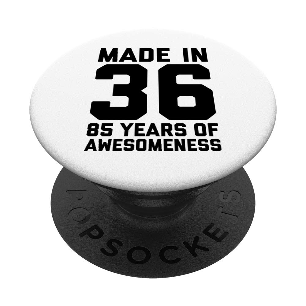85th Birthday Gift for him Man Age 85 Year Old Grandpa 1936 PopSockets Swappable PopGrip