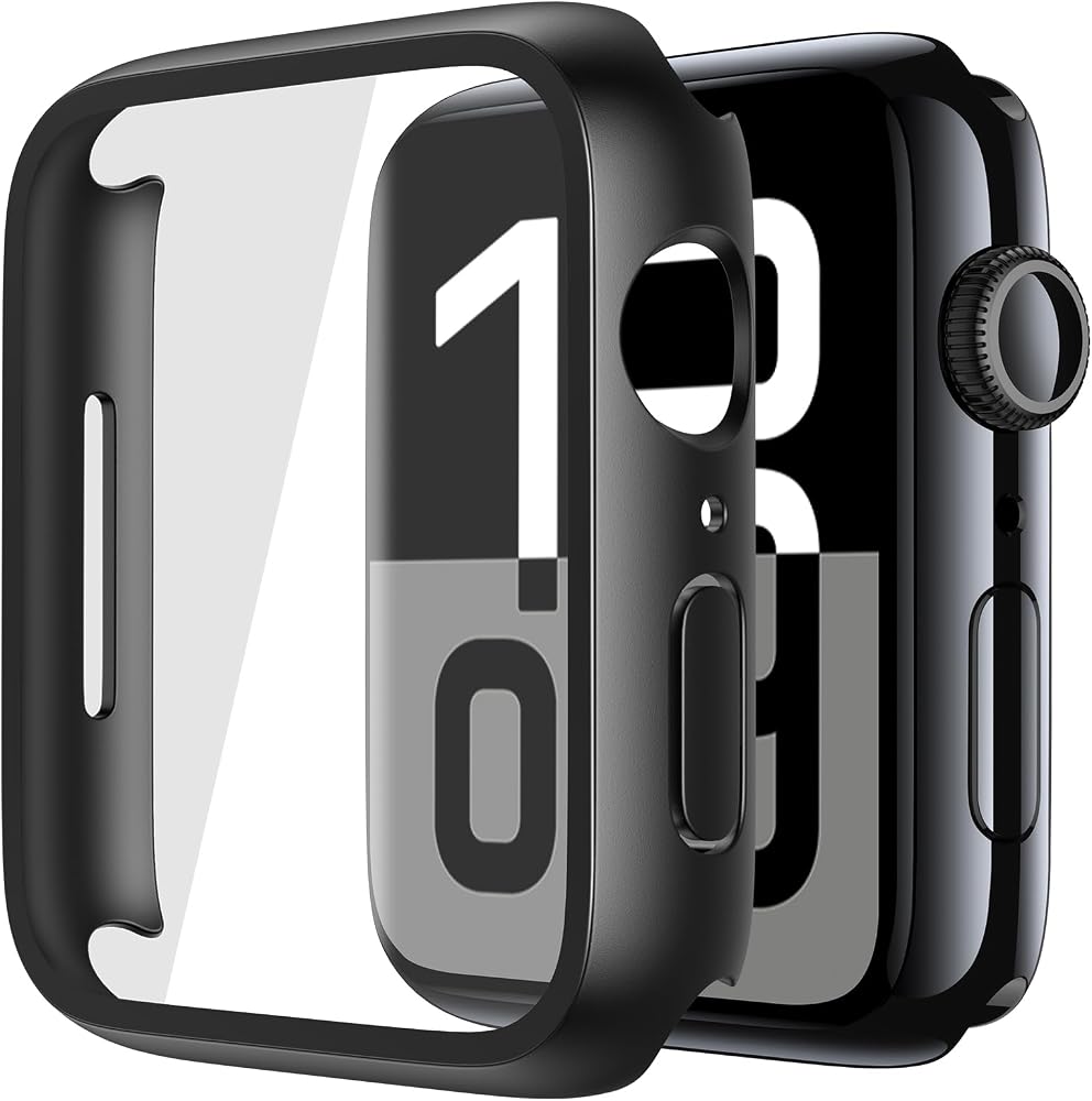 Misxi Case with Screen Protector for 46mm Apple Watch Series 11/10 | 2-Pack Cover with Tempered Glass for 11/10, Scratch Resi