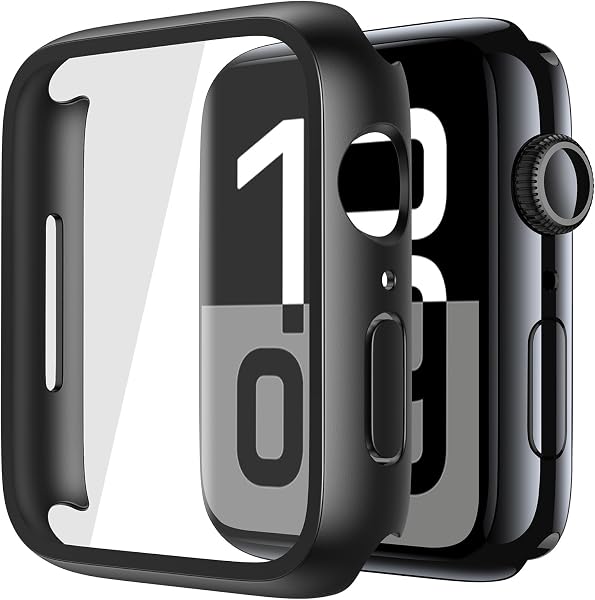 Misxi Case with Screen Protector for 46mm Apple Watch Series 11/10 | 2-Pack Cover with Tempered Glass for 11/10, Scratch Resi