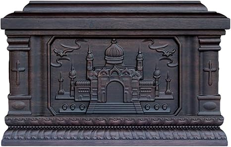 Amazon Co Jp 木彫り アダルト 骨壷 禅仏教ツール 彫刻 の 棺桶 ベッド ウッド人間の灰は灰人 職人彫刻木彫りパターンの細かいテクスチャのための棺を火葬骨壷をボックス ブラックサンダルウッド 33 8x22 8x22センチ 葬儀 火葬 骨壺yydd ホーム キッチン