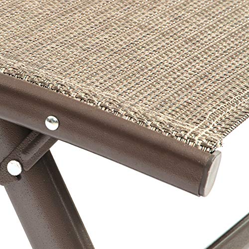 SunTime GF05014USA Metal Sunlounger Outdoor Lounge Chair, Bronze