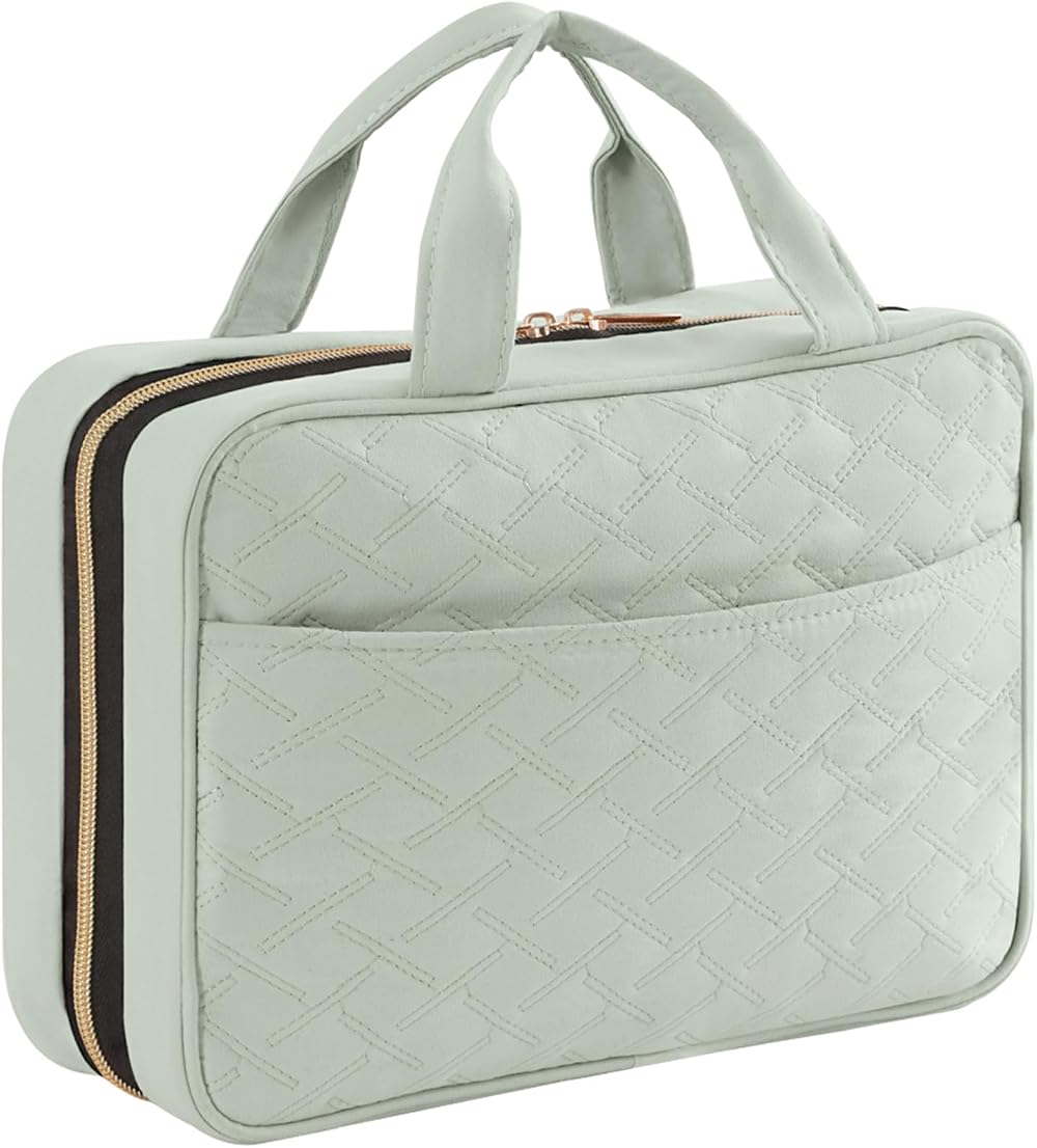 Lifewit Large Hanging Travel Toiletry Bag Mint Green with 4 Compartments