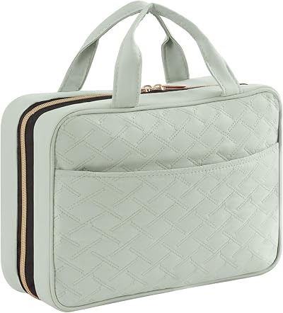 Lifewit Large Hanging Travel Toiletry Bag Mint Green with 4 Compartments