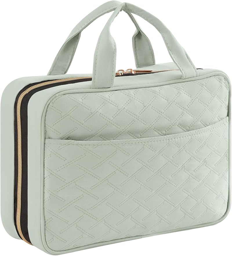 Lifewit Large Hanging Travel Toiletry Bag Mint Green with 4 Compartments