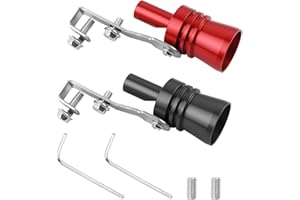 OFBAND 2PCS Car Turbo Whistle for Exhaust Pipe,Durable Car Turbo Exhaust Whistle with Special Whistles Sound during Driving,Aluminum Turbos Sound Whistles Exhausts Muffler Available