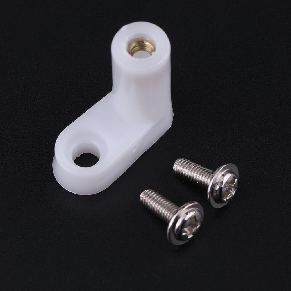 100pcs 2cm L Type PCB Mounting Feet with Screw for Gaming Board, White - Image 5