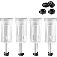 3-Piece Air Locks,3 Piece Airlock With Silicone Grommet,PP Plastic BPA-Free Airlocks,Airlock Kit For Mason Jar…