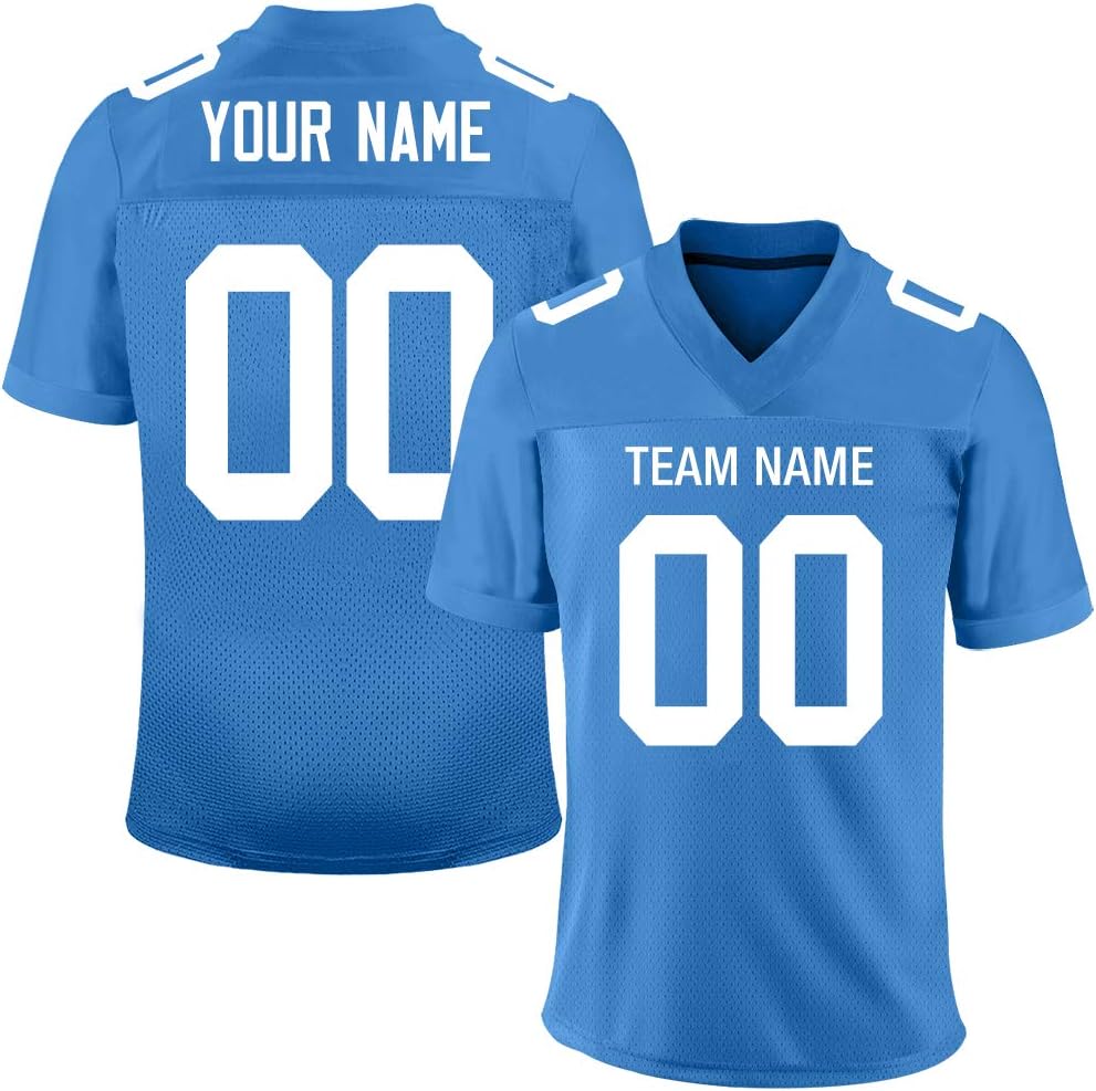 FIITGCUSTOM Custom Football Mesh Jerseys for Men/Women/Youth, Design Your Own Personalized Jersey of Your Team&Name&Number