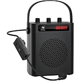 SANMIC 30W Wireless Voice Amplifier with Headset Microphone | Portable Bluetooth 5.3 PA System for Teachers, Personal Rechargeable Megaphone with Speaker for Teaching &amp; Speaking S93