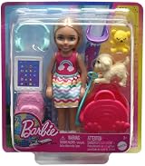Barbie Chelsea Travel Small Doll 6 Accessories Puppy Carrier Backpack HJY17 view 6