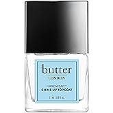 butter LONDON Shine UV Top Coat Nail Polish, Hardwear - Sheer Coverage with Glossy Finish - Quick-Drying Topcoat is Helps Prevent Chipping & Smudging - UV Protection for Long Lasting Radiant Color