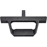 Bully BBS-1200 Black Cast Aluminum Hitch Step, 23 in, 2 in Class III | Dual-stage two-level platform / cast aluminum, 350 lb rated, 13 lb / 23 in raised grid tread / 2 in Class III and IV