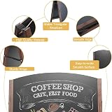 Tangzon A-Board Chalkboard Double Sided Freestanding Indoor Sign 65x65x97cm view 4