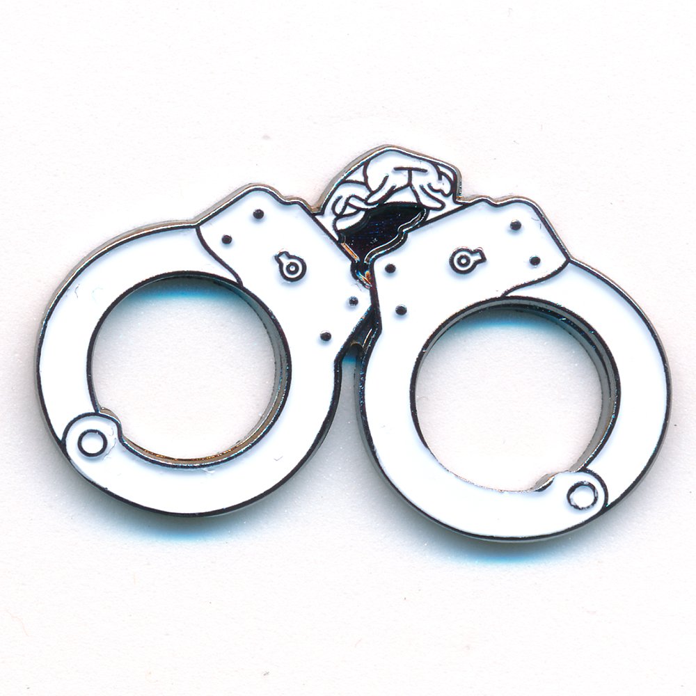 hegibaer Handcuffs handcuffs 8 handcuffs Metal Pin/Badge 0331 Amazon