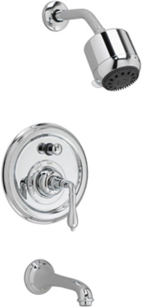 Jado 853496.100 Classic Pressure Balance Tub and Shower Trim Kit with Straight Lever Handle
