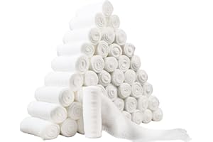 Gauze Rolls –36 Rolls- Premium First Aid Supplies for Safe Adventuring–individually wrapped -Flexible, Stretchable, Breathabl