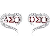 AKA/ZPB/DST/SGR/OES Sorority Gifts for Women 925 Sterling Silver Sorority Paraphernalia Gifts Greek Jewelry for Finer Women