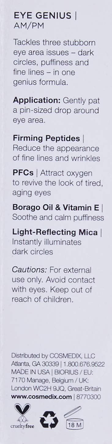 COSMEDIX Eye Genius Brilliant Eye Complex, 0.25 Fl Oz: CosMedix: Premium Beauty