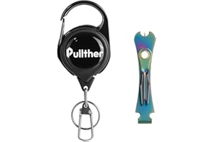 pullther fishing Fly Fishing Nippers,Fishing Line Cutter,Fly Fishing Nippers with Retractor,Fishing Knot Tying Tool,Cleaning Eyelets