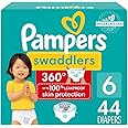 Pampers Swaddlers 360 Pull-On Diapers, Size 6, 44 Count for up to 100% Leakproof Skin Protection and Easy Changes