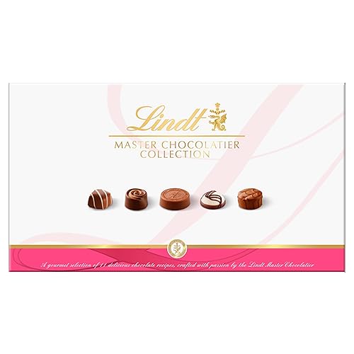 Lindt Master Chocolatier Collection – 320g Large Gift Box – Christmas, Chocolate Assortment – Milk, Dark & White Pralines