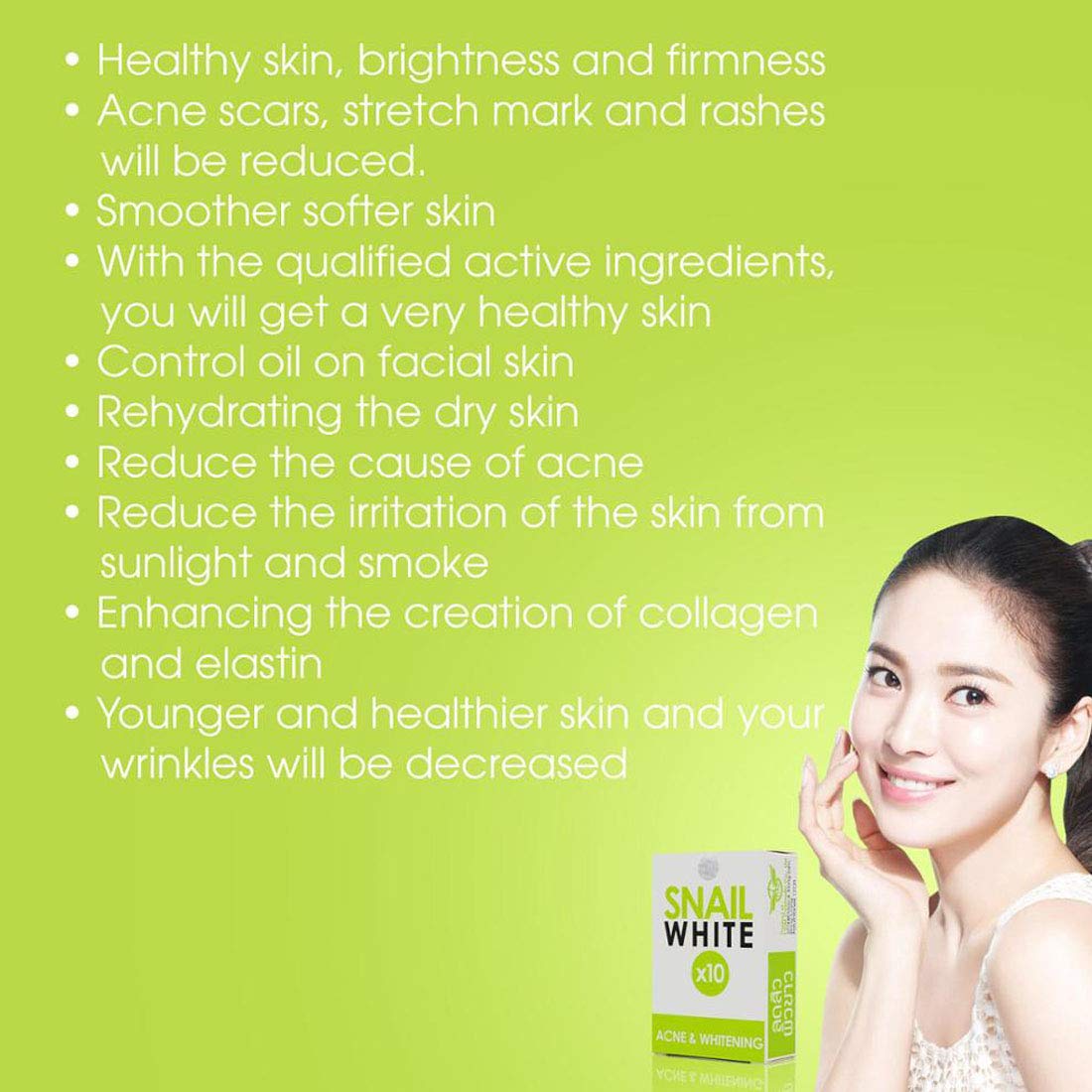 snail white acne soap benefits