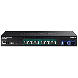 TRENDnet 10-Port Multi-Gig Web Smart PoE+ Switch, 8