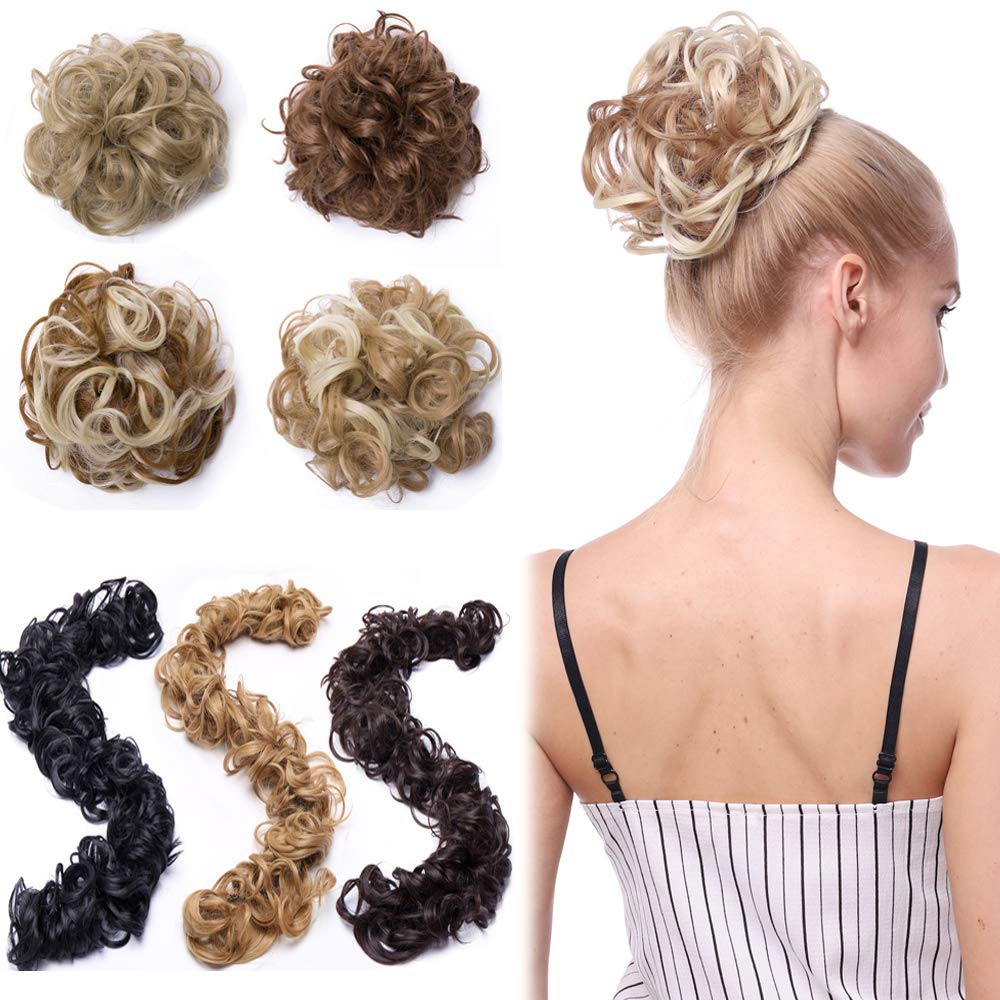 Galleon Elailite Curly Messy Hair Bun Maker Versatile Long Hair
