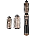 VEVOR Rotating Hair Dryer Brush, Ionic Hot Air Styler with 1.5" and 2" Ceramic Coated Brushes, Auto Rotating Curling Blow Dryer Brush Less Frizz & Heat Damage for Straightening Drying Curling