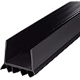 M-D Building Products 43339 Vinyl CINCH® U-Shape Slide-On Under Door Seal, Easy-to-Install, Energy-Saving, Weatherproof Seal for Doors, Effective Draft Blocker, Ideal for Home (36 Inch, Black)
