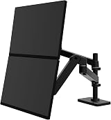 Ergotron LX Pro Premium Vertical Dual Monitor Arm up to 27 Inches view 3