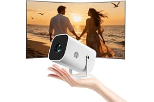 Mini Portable Projector (Built-in Speaker and Bluetooth 5.3), Video Projector for iPhone, Compatible with 4K, 1080P Movie Pro